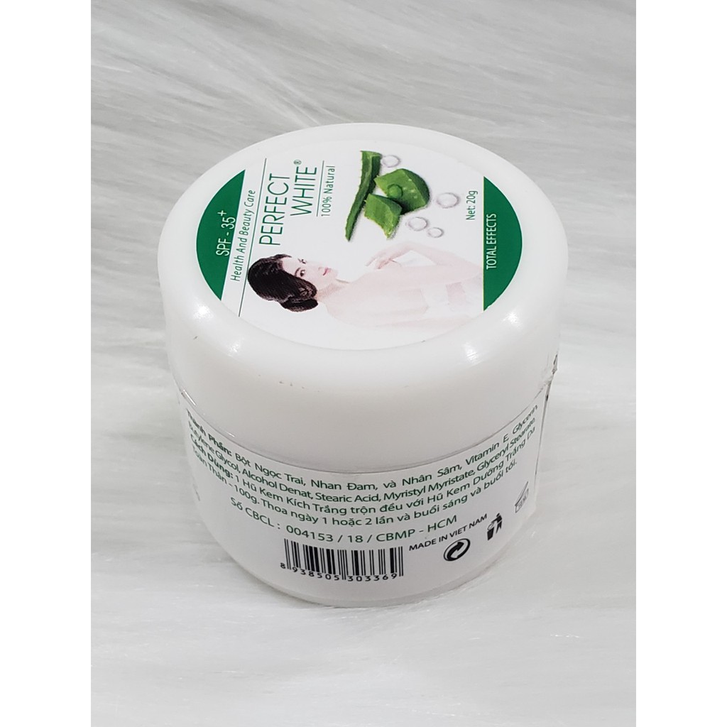 Kem kích trắng body Perfect White Total Effects