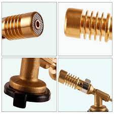 Đèn khò gas 1300 độ bằng đồng nguyên khối 818 độ bền cao - đèn khò ga mini - khò lửa mini