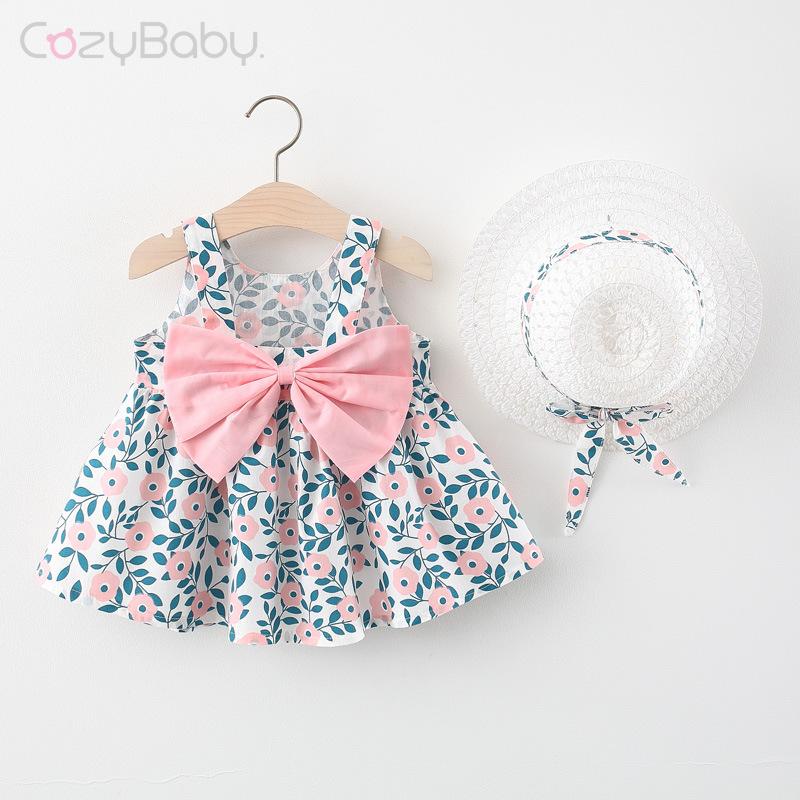 Đầm Thời Trang Đi Biển Mùa Hè Cho Bé Gái 1-4 Tuổi