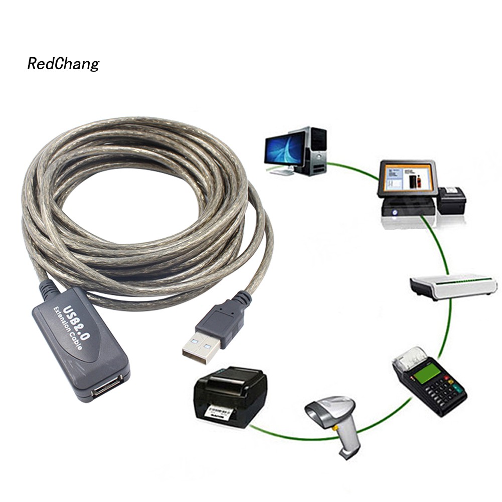 Dây Cáp Mở Rộng Tín Hiệu Sc5 / 10 / 15 / 20m Usb 2.0