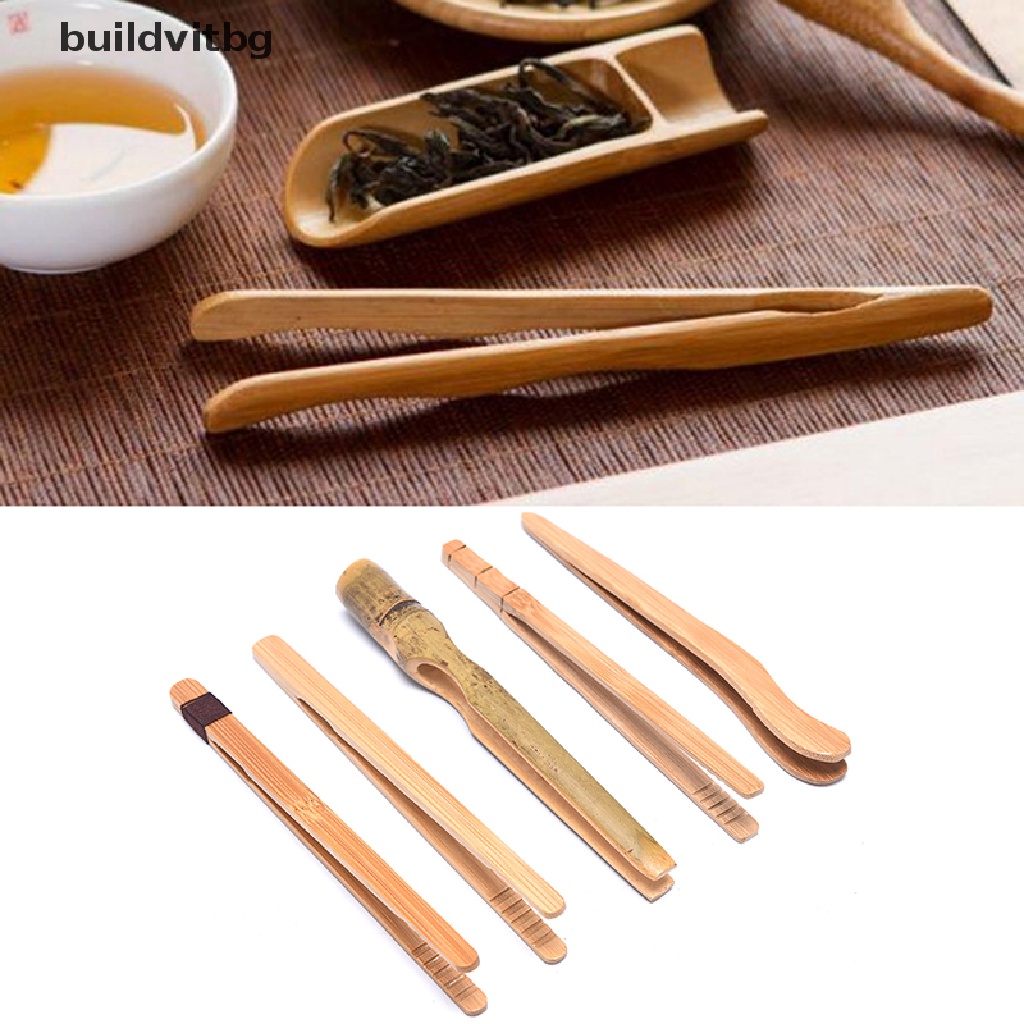 Kẹp Gắp Trà Bằng Gỗ Tre Kết Cấu Màu Sắc Hye