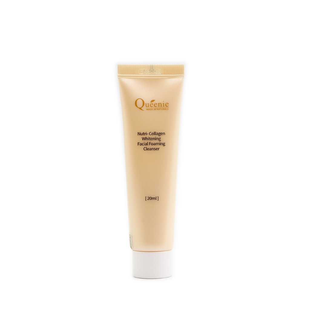 Sữa Rửa Mặt Bổ Sung Collagen Queenie Dưỡng Da Trắng Hồng Chính Hãng Hàn Quốc 20ml