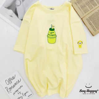 Áo thêu hình sữa chua - ẢNH THẬT