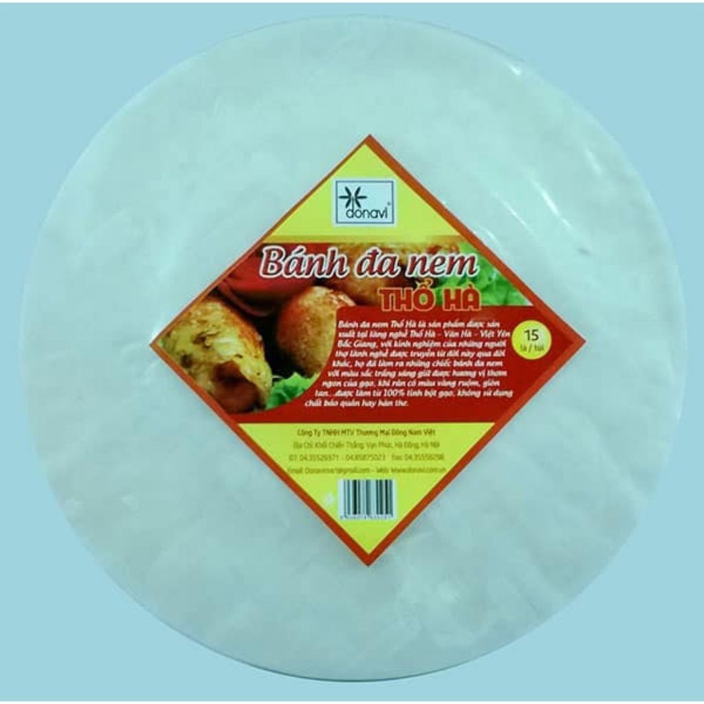 Bánh đa nem Thổ Hà của Donavi- Không hàn the, không chất bảo quản