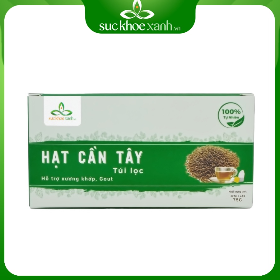 Hạt cần tây túi lọc hỗ trợ xương khớp gout 75g