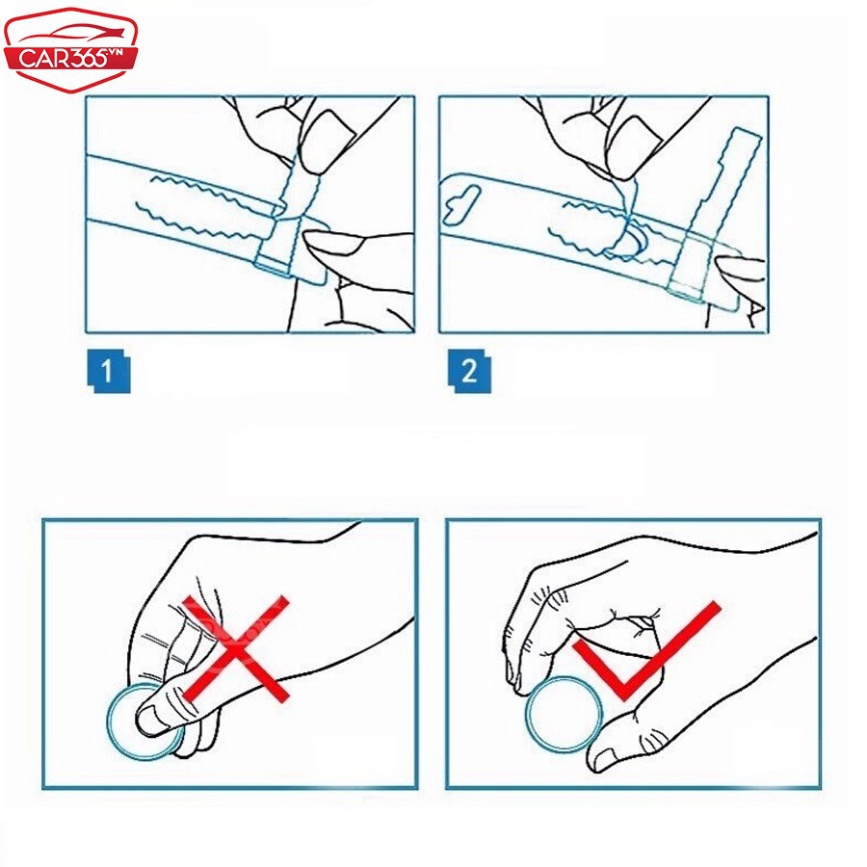 Bộ 4 viên pin CR1632 phòng ngừa thay cho cảm biến áp suất lốp
