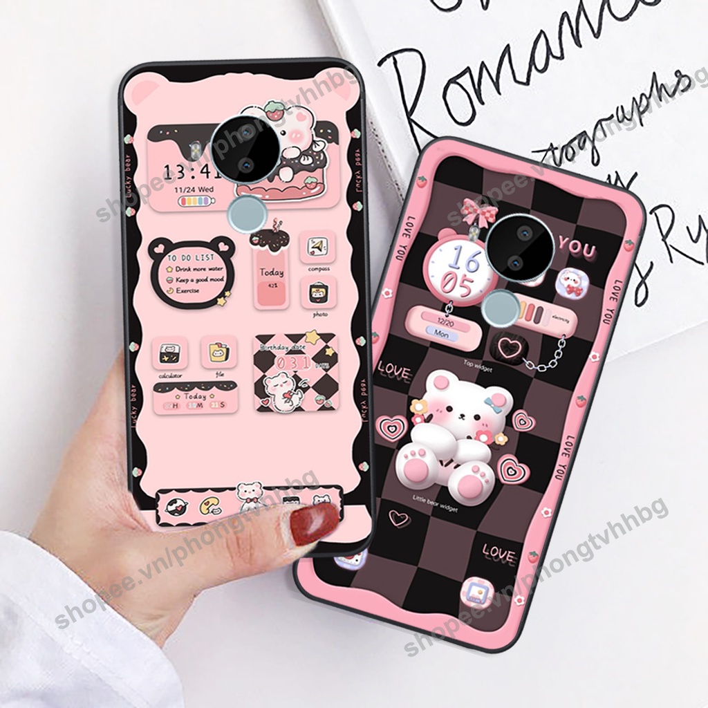 Ốp lưng Nokia 3.4 - Nokia C20 - Nokia C30 - Nokia G20 gấu,thỏ trắng , đồng hồ dễ thương cute cực đẹp