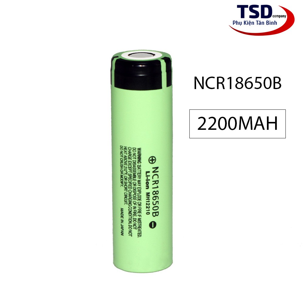 Pin 18650 Lithium-ion 2200MAH 4.2V đầu phẳng NCR18650B