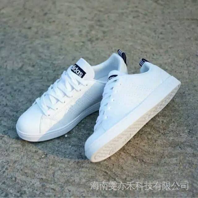 Giày Thể Thao Adidas Neo Màu Trắng Hải Quân Sản Xuất Tại Indonesia ru6i