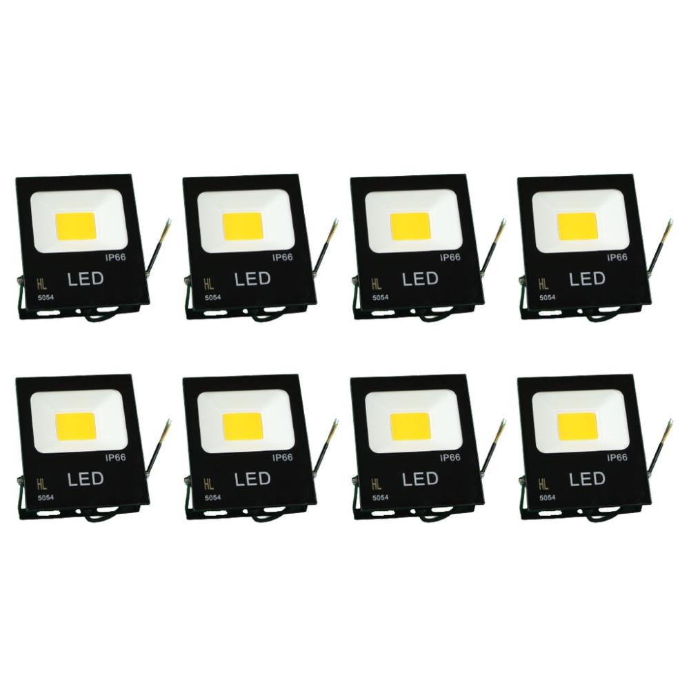 Combo 8 Đèn led pha HL 10w đủ công suất, đèn sân vườn, đèn pha led giá rẻ