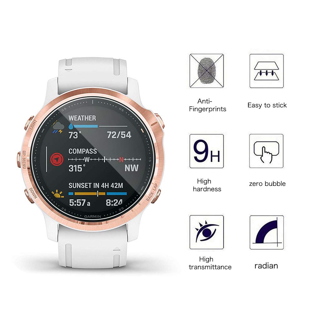 Kính Cường Lực Bảo Vệ Màn Hình Cho Garmin Fenix 6s