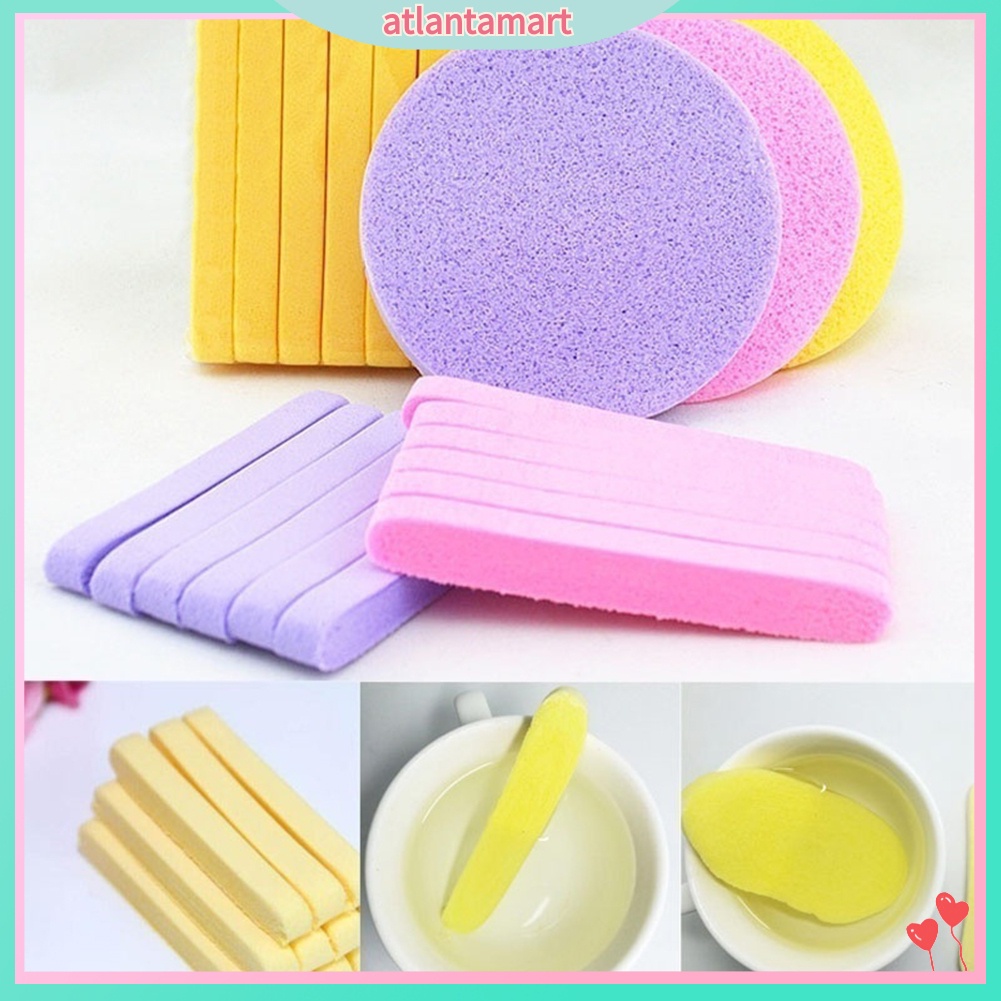 [Hàng mới về] Gói 12 miếng xốp nén rửa mặt chống vi khuẩn sử dụng tiện lợi