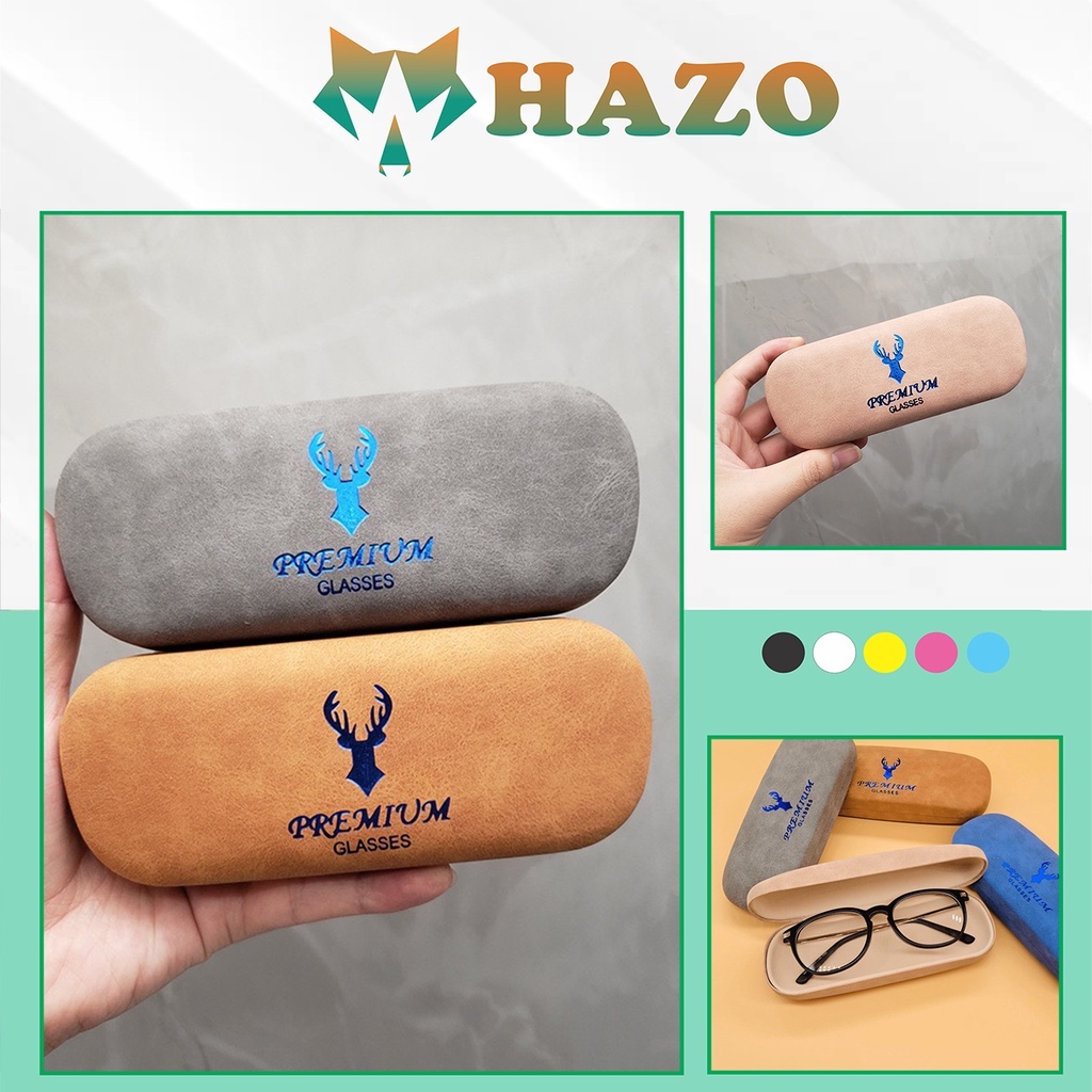 Hộp Đựng Kính Cận Sừng Hươu 515 Premium Siêu Sang Trọng - Hazo