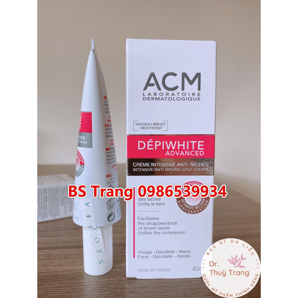 [QR CHÍNH HÃNG] Kem giảm nám tàn nhang da không đều màu Depiwhite Advanced - ACM 40ml