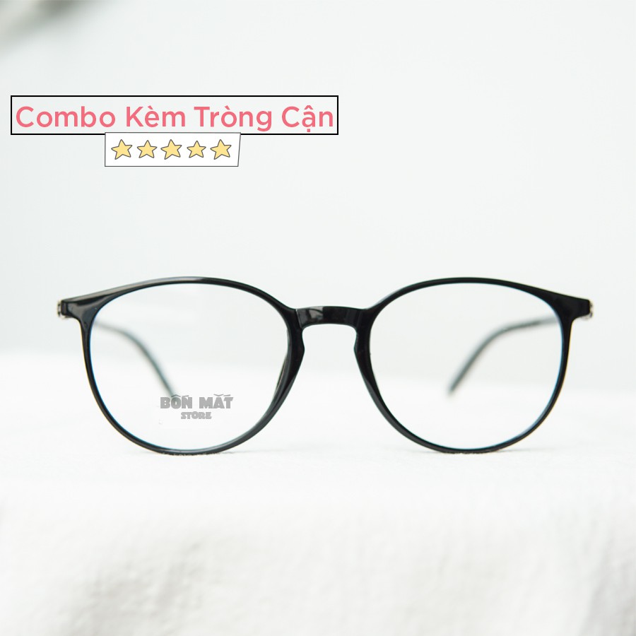 Gọng Kính Tròn Nhựa Dẻo TR90 (Kèm Tròng Cận) - B1471 | BigBuy360 - bigbuy360.vn