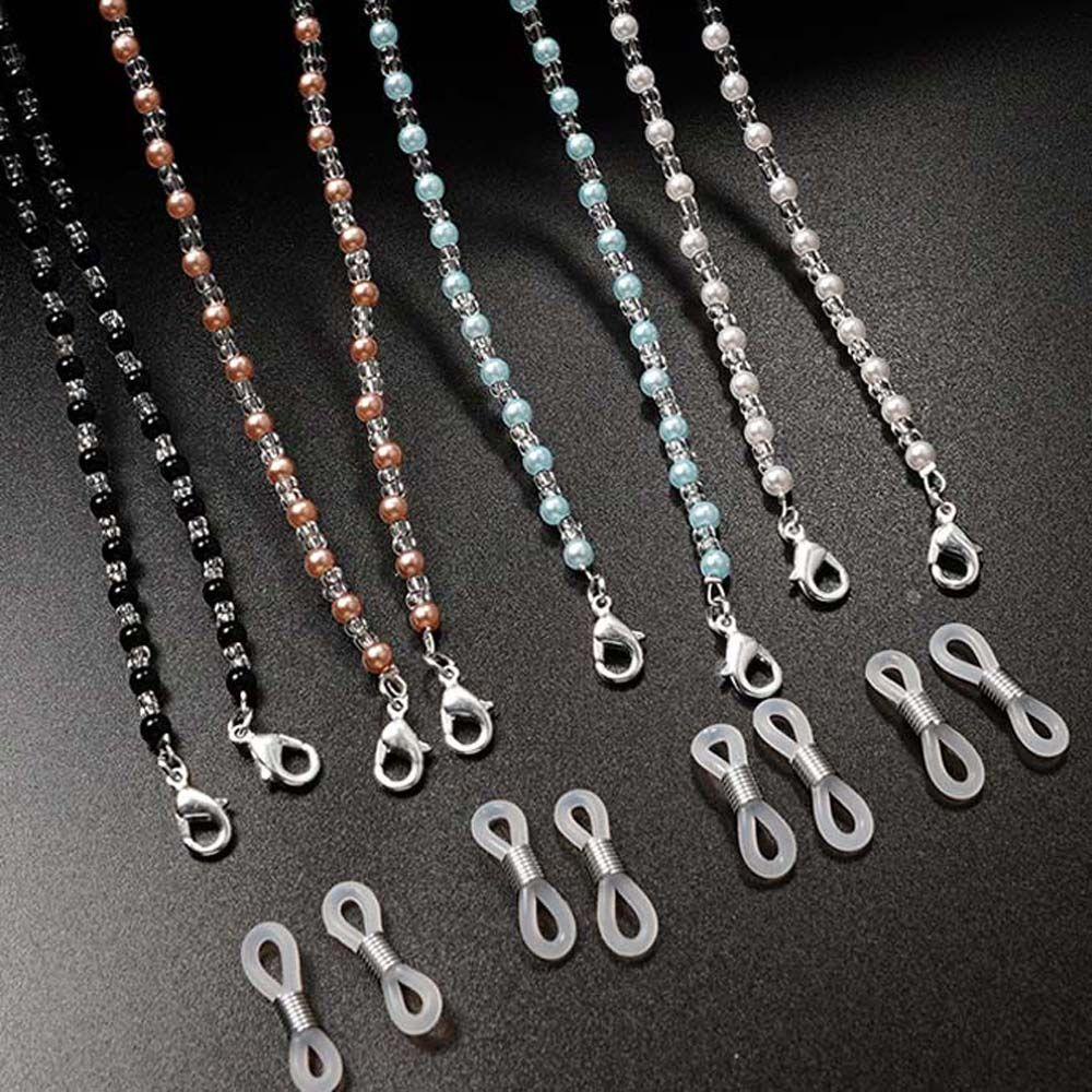 Dây Đeo Kính Đính Hạt Thời Trang Cho Nữ|Dây Đeo Kính Mát Dạng Mắt Xích