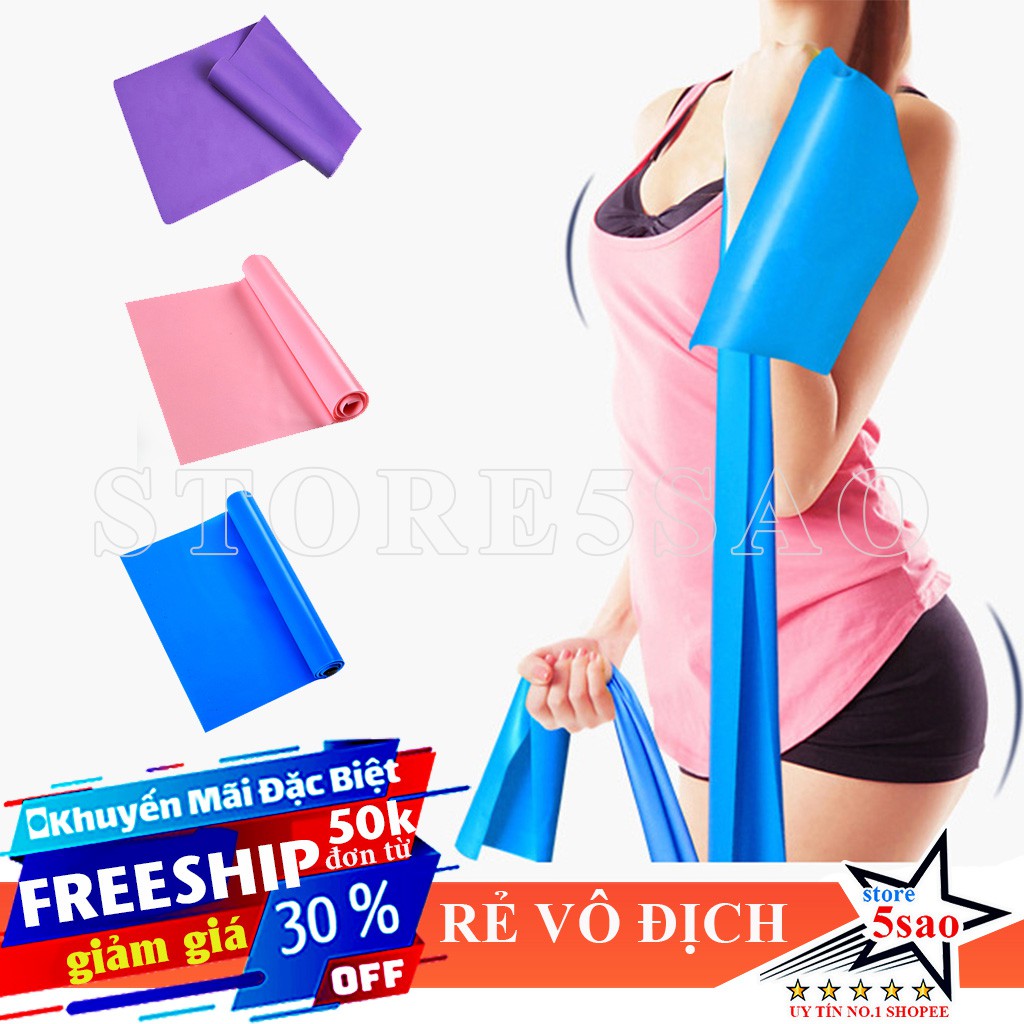 🎁 Dây thun bản rộng tập thể lực và yoga ❤️ FREESHIP ❤️ dây tập gym