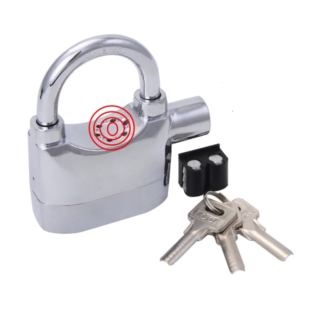 Ổ khóa báo động chống trộm Kinbar CT02 khóa càng xe máy khóa đĩa xe máy khóa cửa an toàn cao cấp có chuông báo