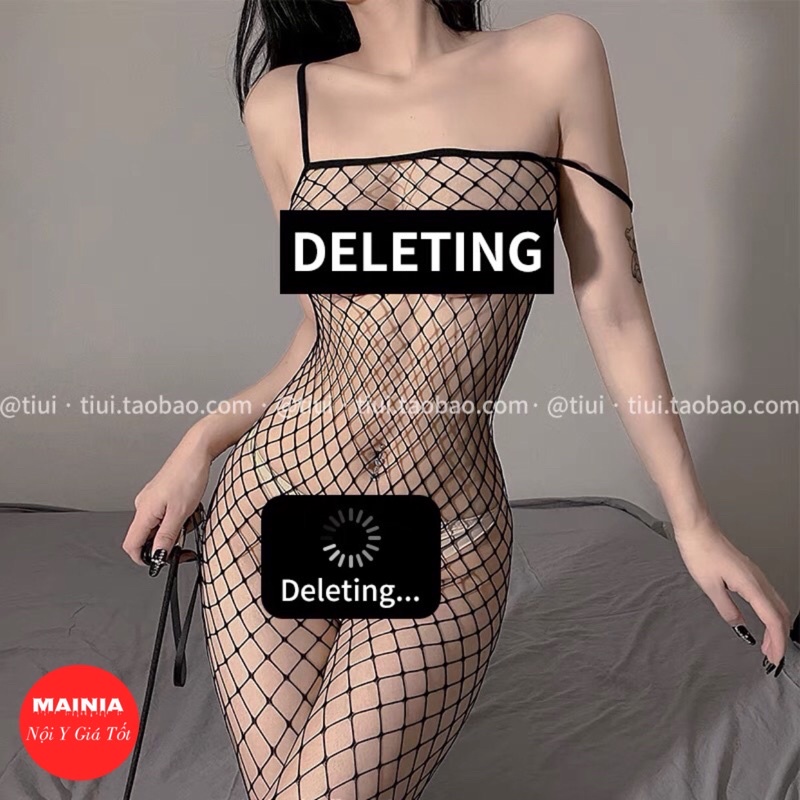 Bộ Đồ Ngủ Body Liền Thân Hai Dây Full Lưới Sexy Gợi Cảm Quyến Rũ Mainia Shop | BigBuy360 - bigbuy360.vn