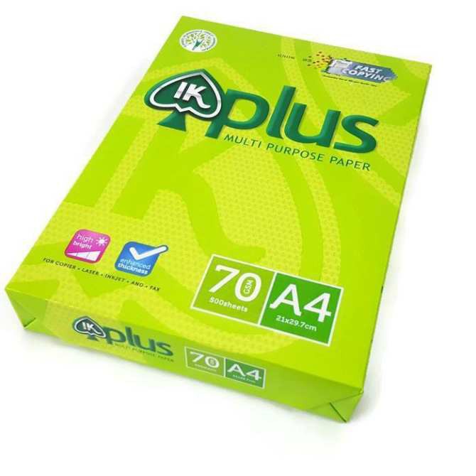 Giấy in A4/A5 IK PLUS định lượng 70gsm đóng gói 500 tờ/ tập giá sỉ - Giấy a4 văn phòng phẩm cao cấp - MIYABI STORE