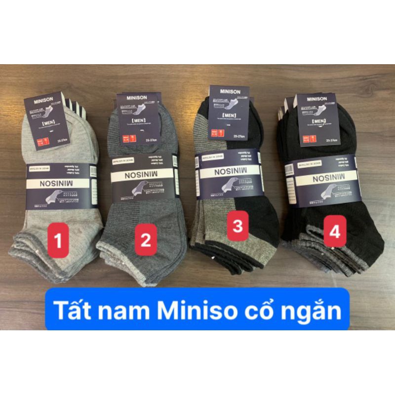 Tất Cổ Ngắn - Vớ Chống Hôi Chân Miniso - Loại 1