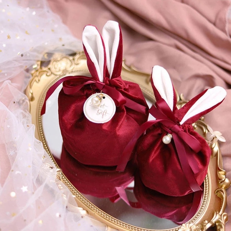 Túi đựng kẹo hình tai thỏ dễ thương chất lượng cao