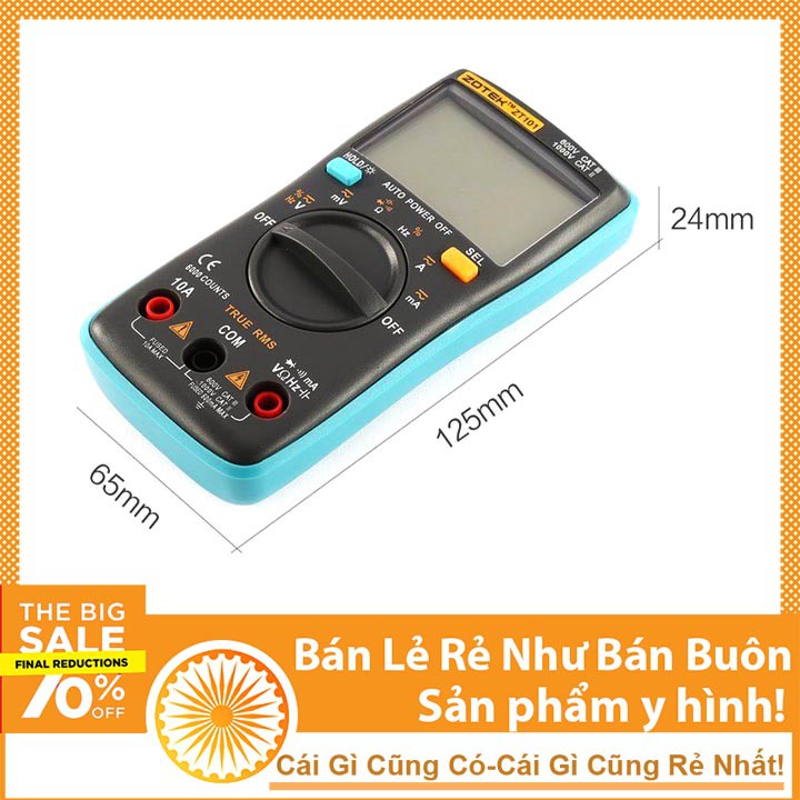 Đồng Hồ Đo Điện Vạn Năng ZT101 Kỹ Thuật Số Chuyên Dụng