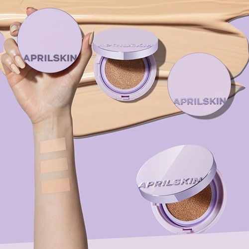 KÈM LÕI - Phấn Nước AprilSkin Ultra Slim Cushion SPF50+ PA+++  (15gx2)