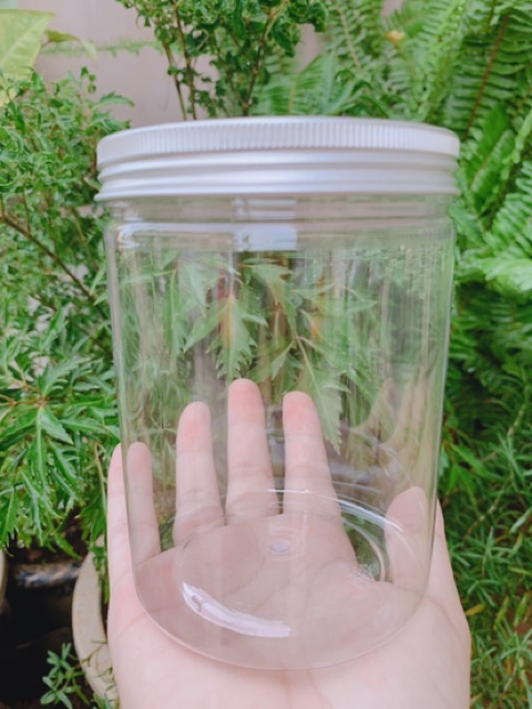 HỦ NHỰA NẮP NHÔM 500ml ĐỔ SÁP SẴN KHI MUA KÈM SÁP, CÓ DÁN LOGO CỦA SHOP