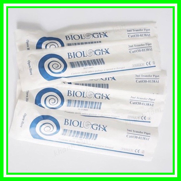 50 Ống hút sữa tiệt trùng Biologix/ Bioseen 3ml nhập khẩu Mỹ