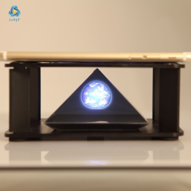 Máy chiếu ảnh ba chiều 3D thiết kế hình kim tự tháp cho điện thoại