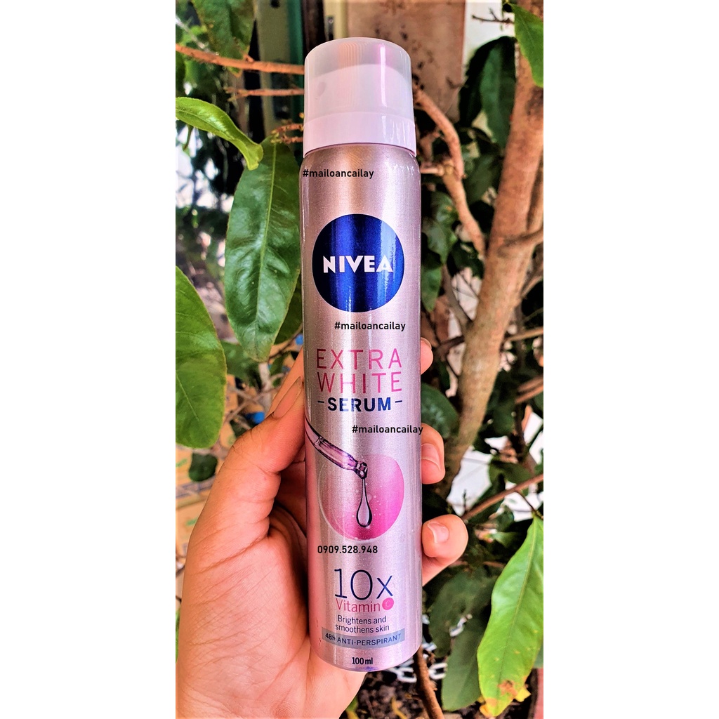 Nivea xịt khử mùi nữ EXTRA WHITE SERUM 10X VITAMIN C 100ml