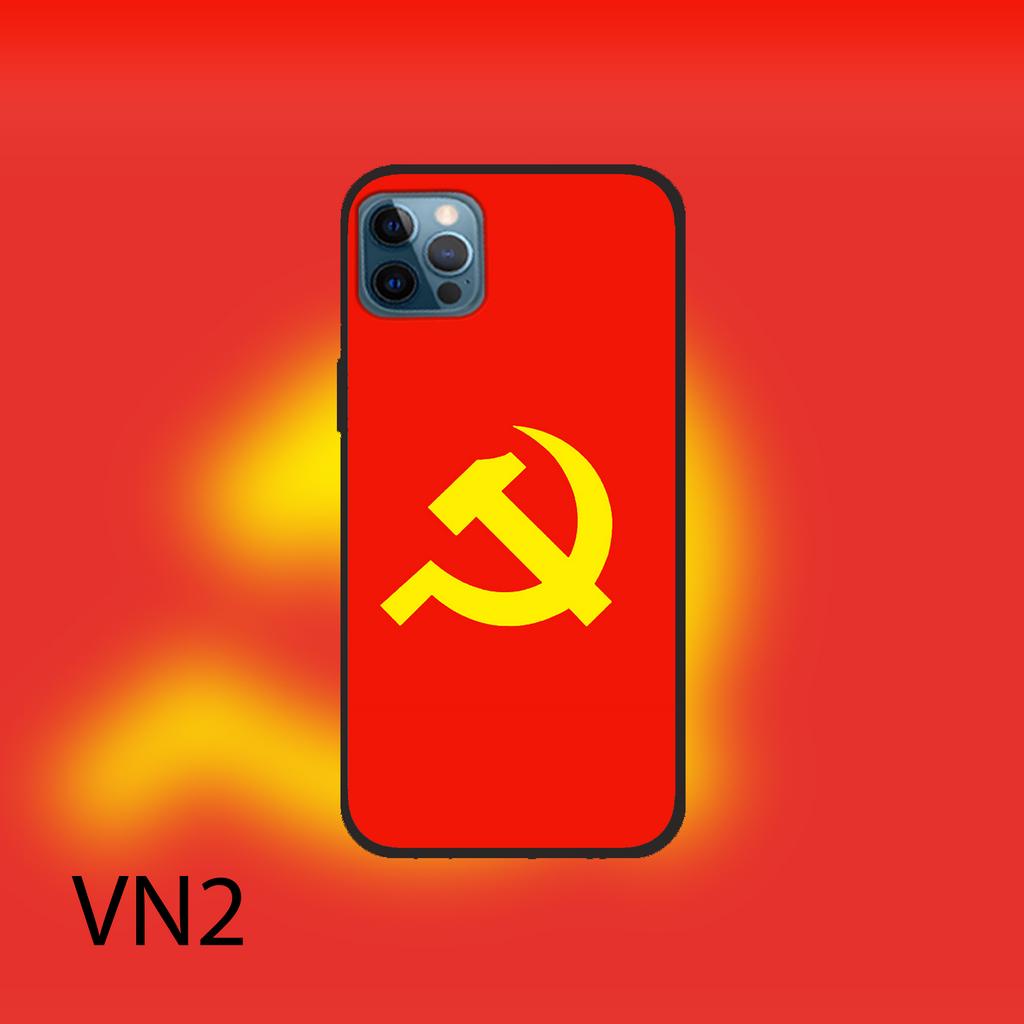 Ốp Iphone 13/13 Pro/13 Pro Max - 14/14 Pro/14 Plus/14 Pro Max in hình cờ đỏ sao vàng quốc huy quốc hiệu quốc kỳ việt nam