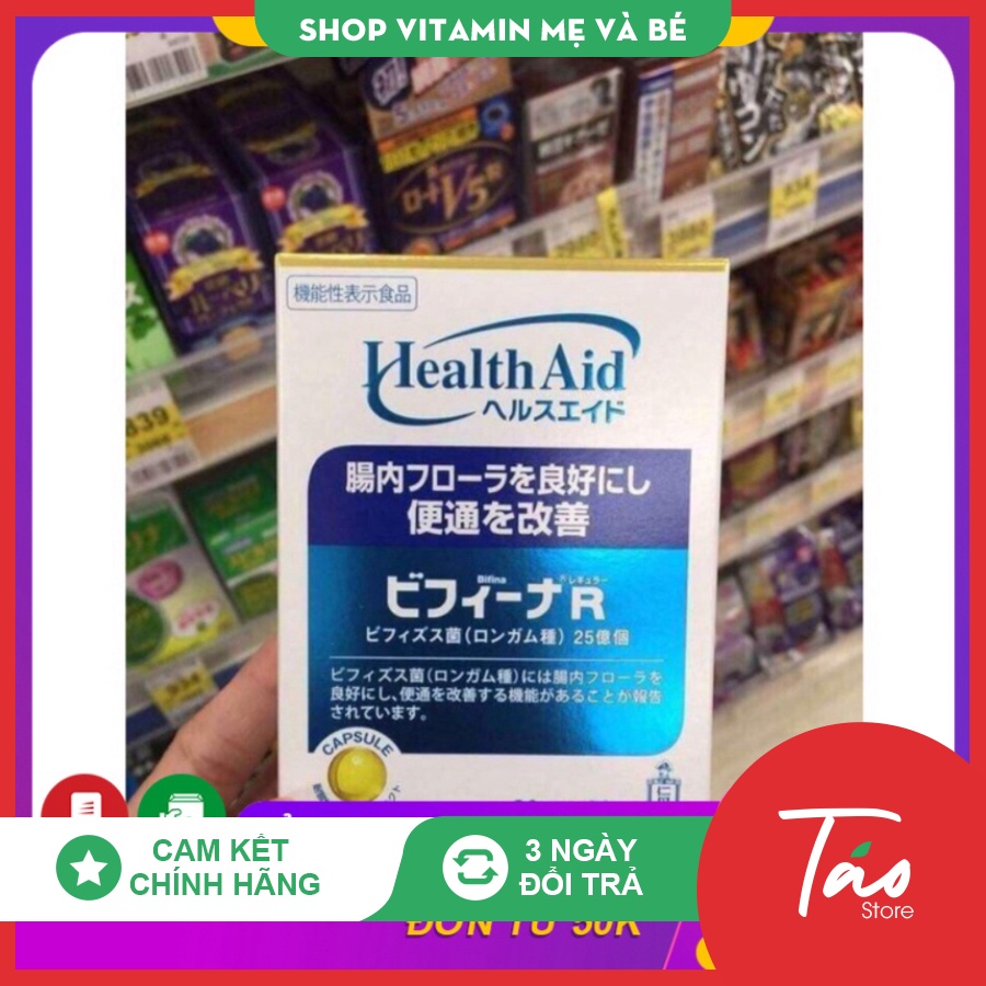 Men vi sinh Bifina Health Aid Loại R 20 gói hỗ trợ tiêu hóa - Nội địa Nhật