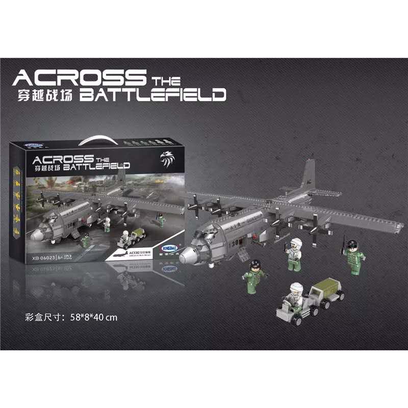 [Mã LIFE0503TOYS1 giảm 10% đơn 150k] Mẫu Xếp Hình Máy Bay Vận Tải &quot;Siêu Khủng&quot; AC130 Gunship Của Xingbao XB-06023