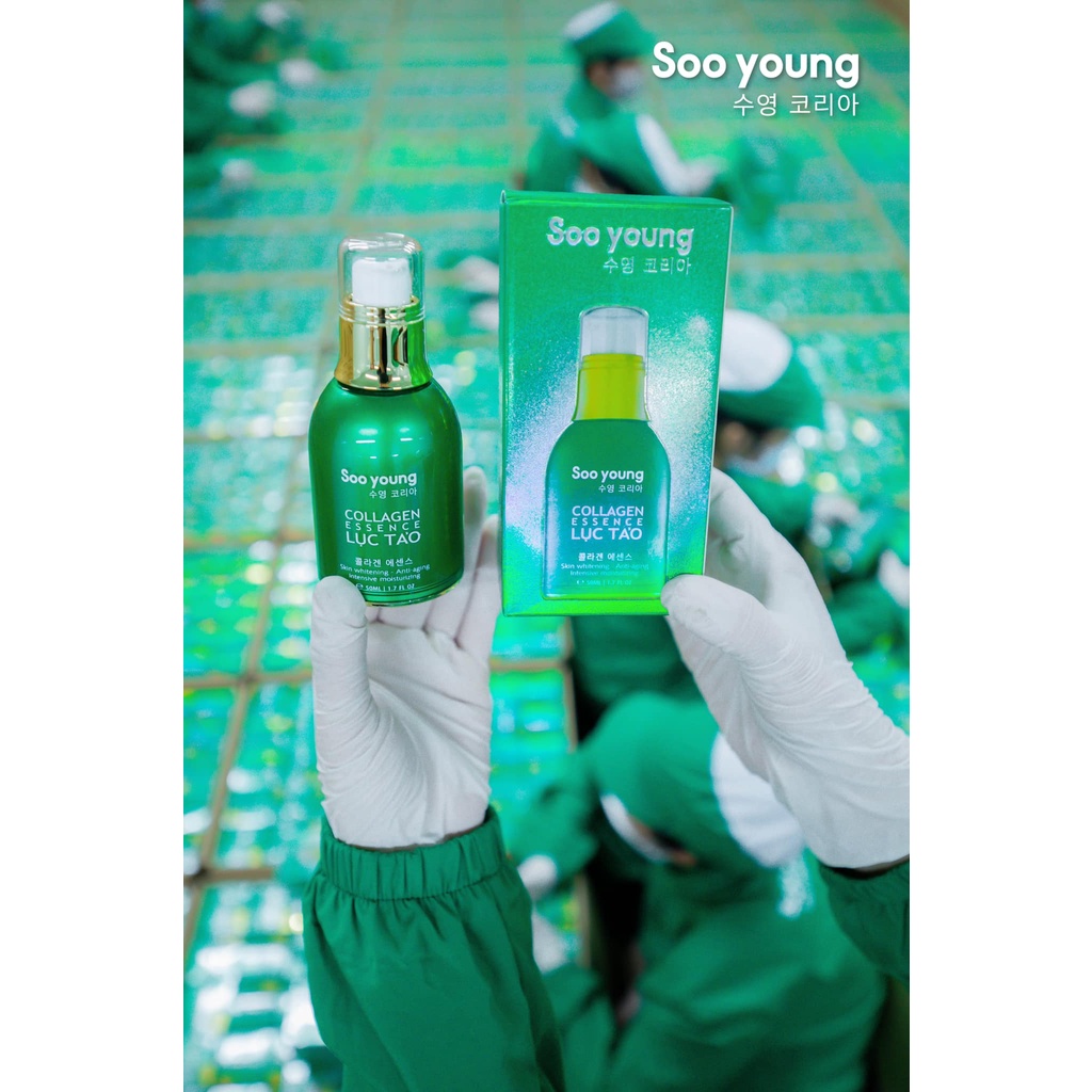 (Hot) Tinh Chất Truyền Trắng Collagen Essence Lục Tảo - SooYoung | BigBuy360 - bigbuy360.vn