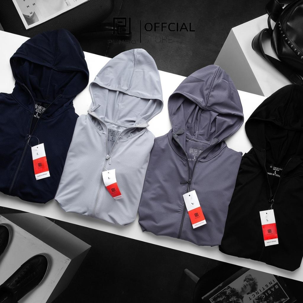 Áo khoác chống nắng nam PIGO size đến 90Kg chất vải co giãn cao cấp tia kèm túi PG14