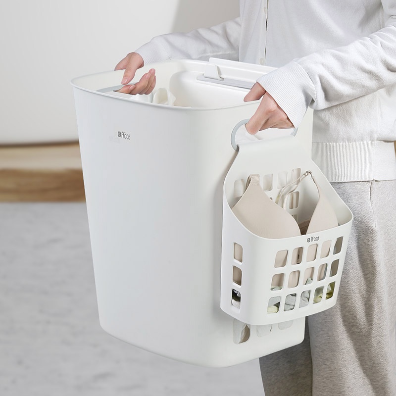 Giỏ Đựng Quần Áo Bẩn Gắn Tường Dung Tích 30L Có Tay Cầm Tiện Dụng