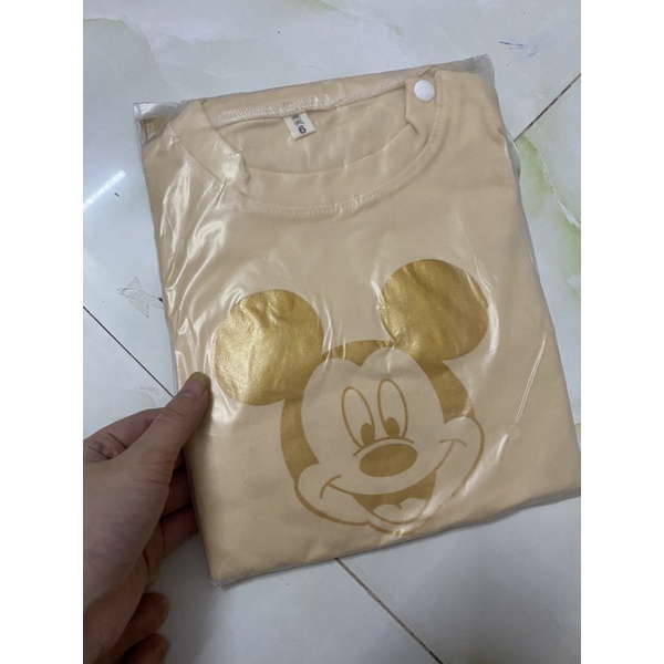 Bộ Body Liền Thân Mickey Kèm Mũ Cho Bé Trai Bé Gái