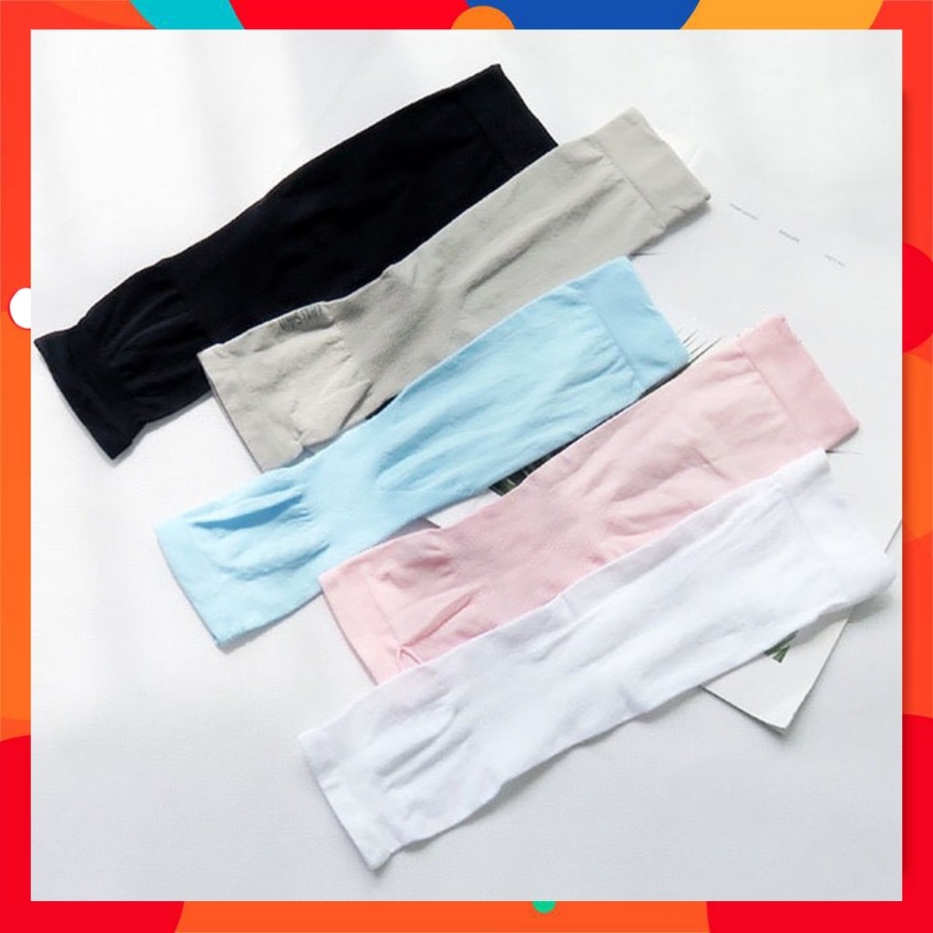 Găng tay chống nắng,ống tay chống tia uv Lechau cotton co giản,thấm hút tốt