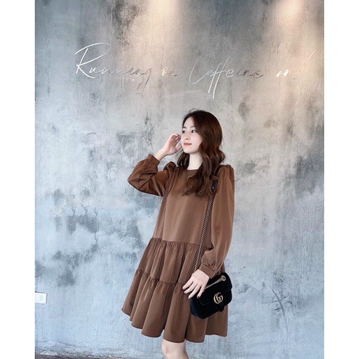 Váy bầu cao cấpchất lụa Nhật siêu đẹp, sang chảnh vô cùngfree size 43~68kg VB46