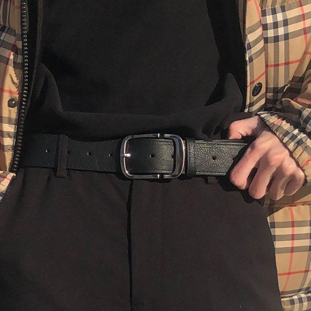 Thắt Lưng Da PU Khóa Kim Loại Điều Chỉnh Được VANES1 Thời Trang Cho Nam