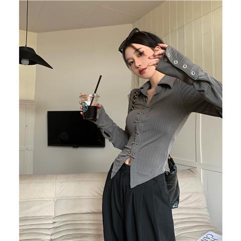 Áo Sơ Mi Tay Dài Dáng Ôm Phong Cách Thời Trang Mùa Thu 2022 Mới