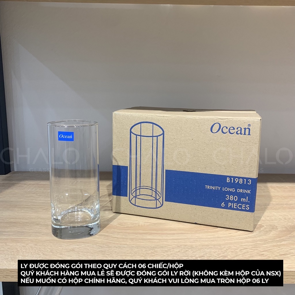 Ly thủy tinh Ocean Trinity Long Drink 385ml - 9813 [Made in Thailand]