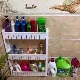 Kệ để đồ 3 tầng có bánh xe đa năng