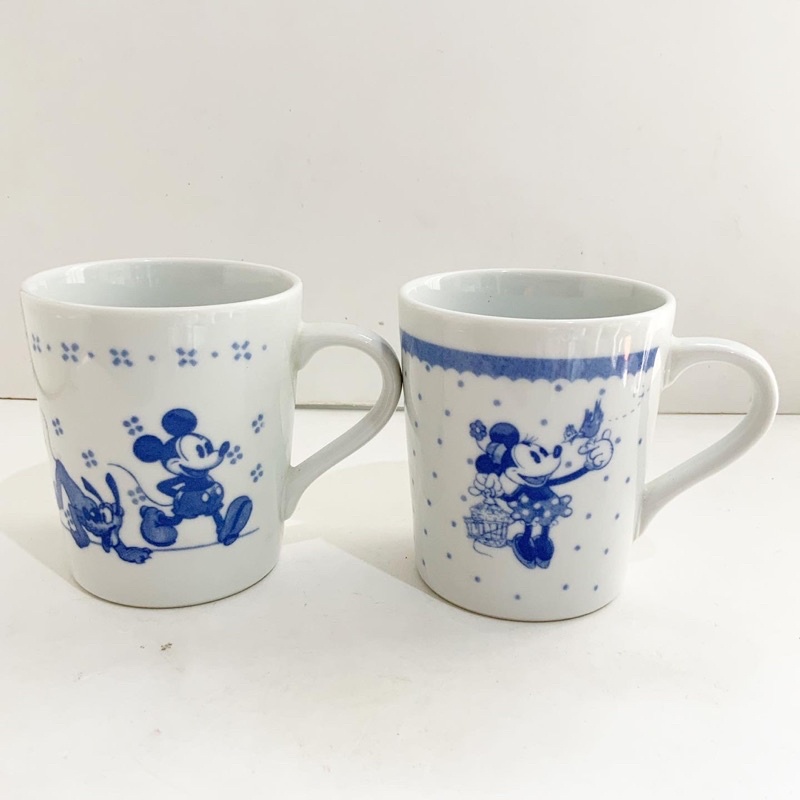 Cặp ly đôi chuột Mickey và Minnie chính hãng Disney - gốm sứ hoạt hình dễ thương phong cách Nhật Bản