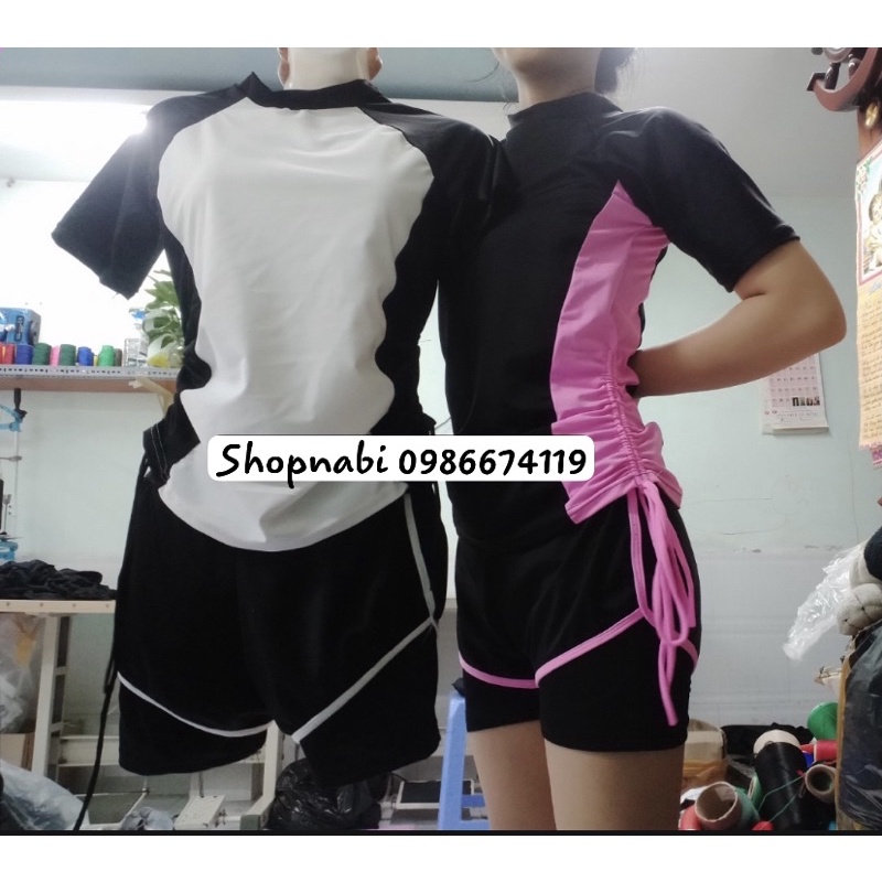 Đồ bơi tay ngắn 2 QUẦN DÍNH LIỀN kín đáo năng động trẻ trung