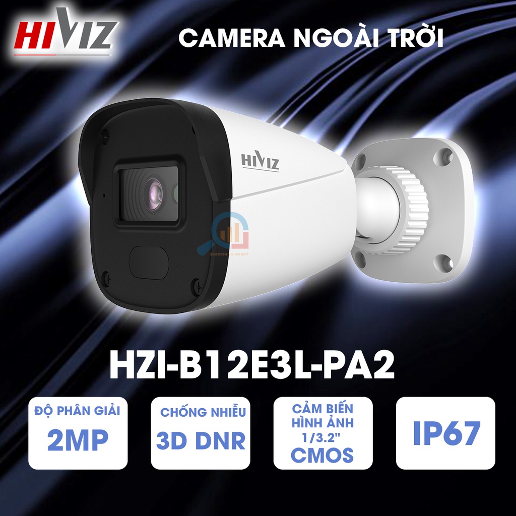 Camera Hiviz HZI-B12E3L-PA2 - Chống nhiễu hình ảnh 3D DNR - Chính hãng - BẢO HÀNH 24 THÁNG