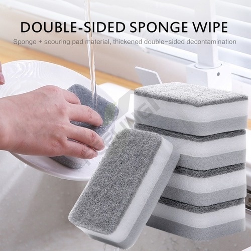 1 Mút Rửa Chén Hai Mặt Có Thể Tẩy Vết Bẩn Tiện Dụng Cho Nhà Bếp