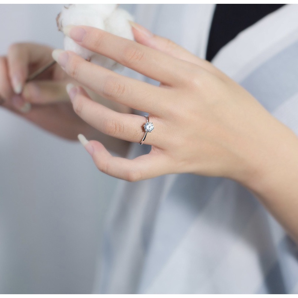 N37. Nhẫn đính đ.á sang trọng thanh lịch| Độc lạ | Vintage Necklace|| Si Nhật | Japan | 2HAND | trang sức nhật bản